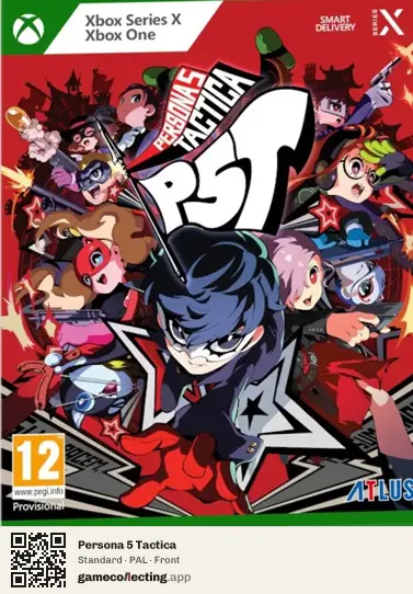 Persona 5 Tactica Xbox Series X, PAL box front
