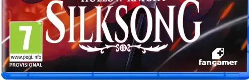 Hollow Knight: Silksong, the PEGI square on its front