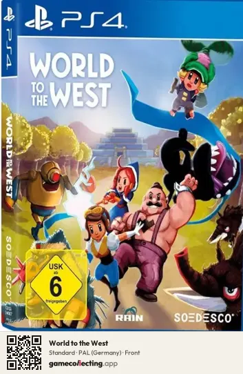 World to the West PlayStation 4, Germany box front