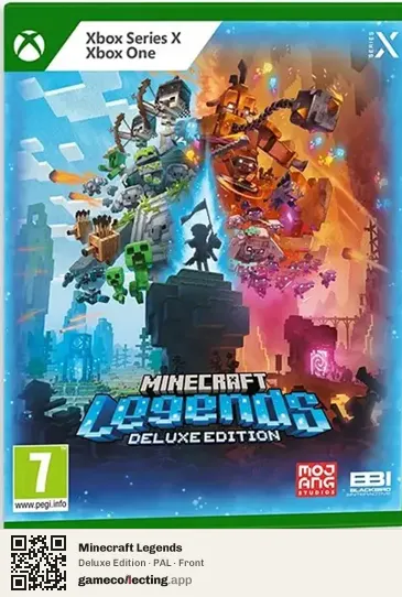 Minecraft Legends Xbox One, PAL box front