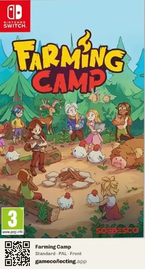 Farming Camp Nintendo Switch, PAL box front