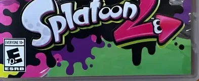 Splatoon 2, the ESRB box on its front