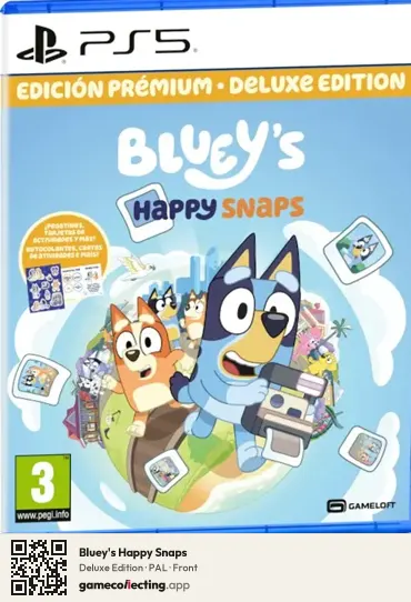 Bluey's Happy Snaps PlayStation 5, PAL box front