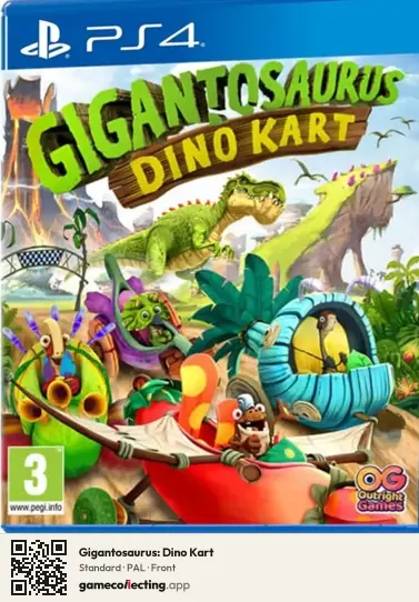 Gigantosaurus: Dino Kart PlayStation 4, PAL box front