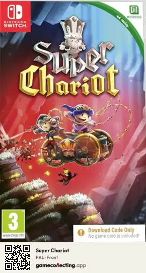 Super Chariot Nintendo Switch, PAL box front