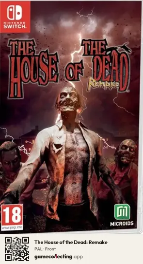 The House of the Dead: Remake Nintendo Switch, PAL box front