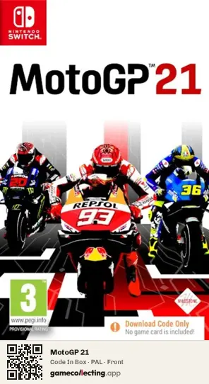 MotoGP 21 Nintendo Switch, PAL box front