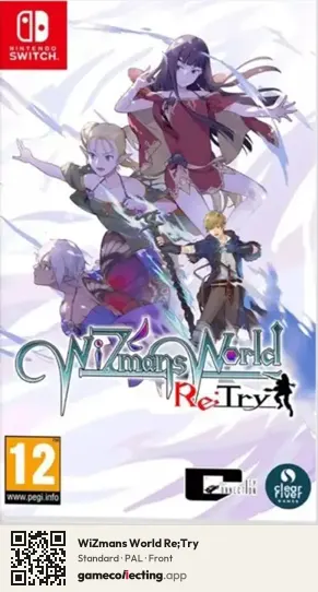 WiZmans World Re;Try Nintendo Switch, PAL box front