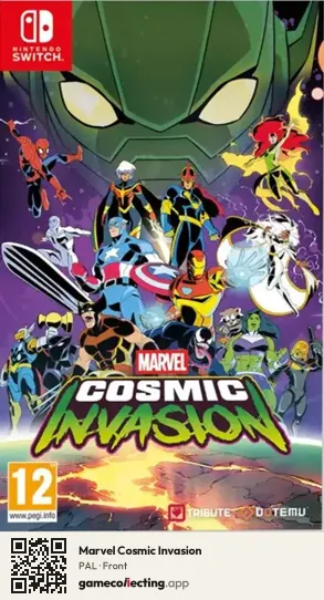 Marvel Cosmic Invasion Nintendo Switch, PAL box front