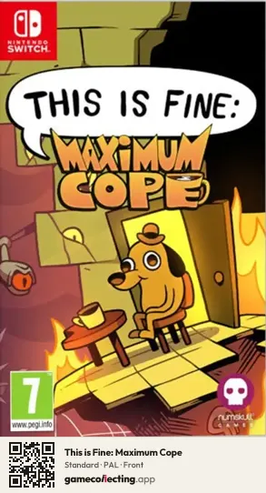 This is Fine: Maximum Cope Nintendo Switch, PAL box front