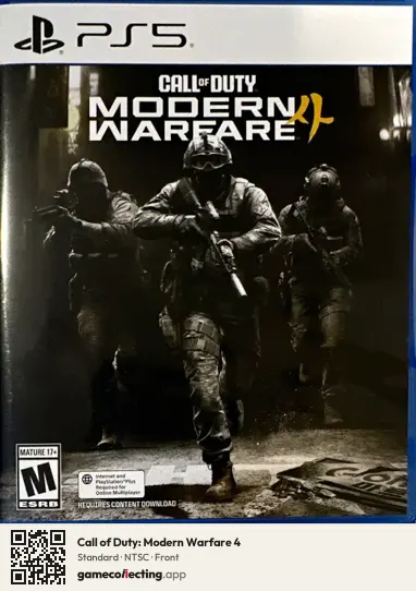 Call of Duty: Modern Warfare 4 PlayStation 5, NTSC box front