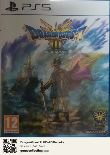 Dragon Quest III HD-2D Remake PlayStation 5, PAL box front