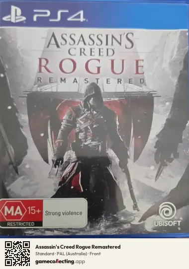 Assassin's Creed Rogue Remastered PlayStation 4, Australia box front