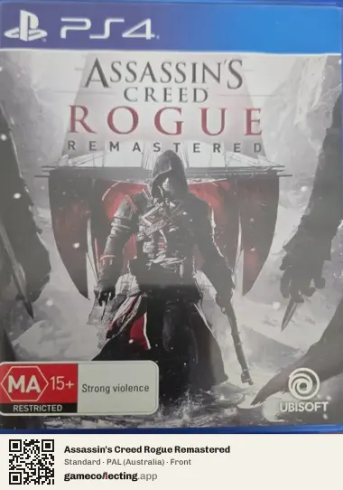 Assassin's Creed Rogue Remastered PlayStation 4, Australia box front