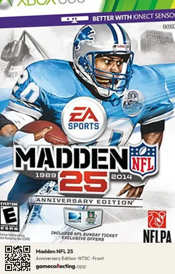 Madden NFL 25 Xbox 360, NTSC box front