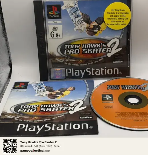 Tony Hawk's Pro Skater 2 PlayStation, Australia box front