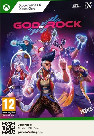 God of Rock Xbox Series X, PAL box front