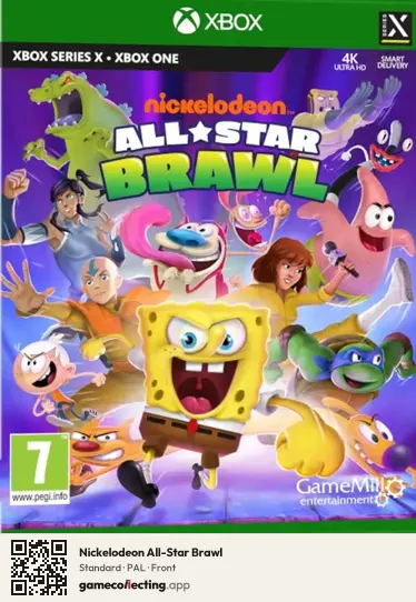 Nickelodeon All-Star Brawl Xbox Series X, PAL box front