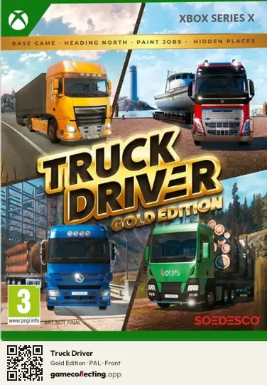 Truck Driver Xbox Series X, PAL box front
