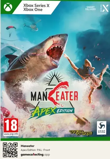 Maneater Xbox One, PAL box front