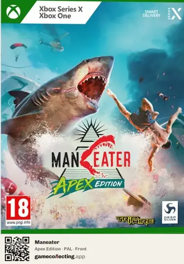 Maneater Xbox One, PAL box front