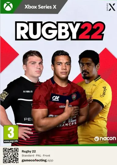 Rugby 22 Xbox Series X, PAL box front