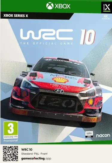 WRC 10 Xbox Series X, PAL box front