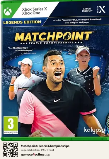 Matchpoint: Tennis Championships Xbox Series X, PAL box front