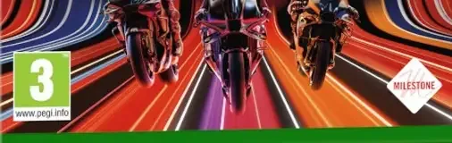 MotoGP 25, the PEGI square on its front