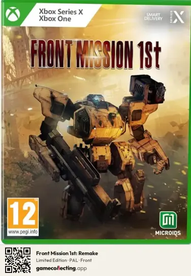 Front Mission 1st: Remake Xbox Series X, PAL box front
