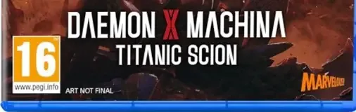 Daemon X Machina: Titanic Scion, the PEGI square on its front