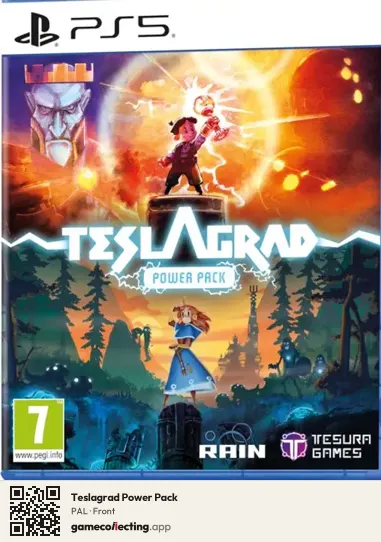 Teslagrad Power Pack PlayStation 5, PAL box front