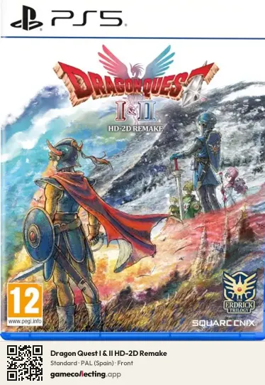 Dragon Quest I & II HD-2D Remake PlayStation 5, Spain box front
