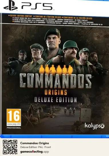 Commandos: Origins PlayStation 5, PAL box front