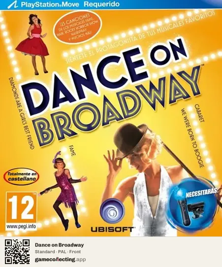 Dance on Broadway PlayStation 3, PAL box front
