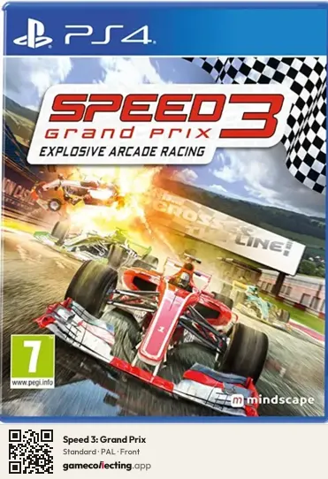 Speed 3: Grand Prix PlayStation 4, PAL box front