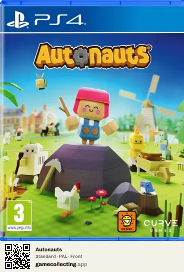 Autonauts PlayStation 4, PAL box front