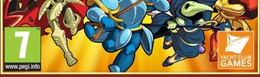 Shovel Knight: Treasure Trove, the PEGI square on its front