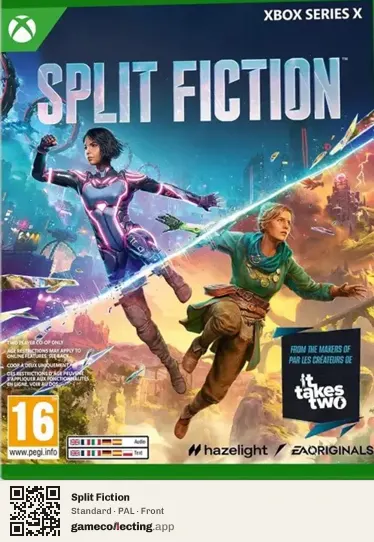Split Fiction Xbox Series X, PAL box front