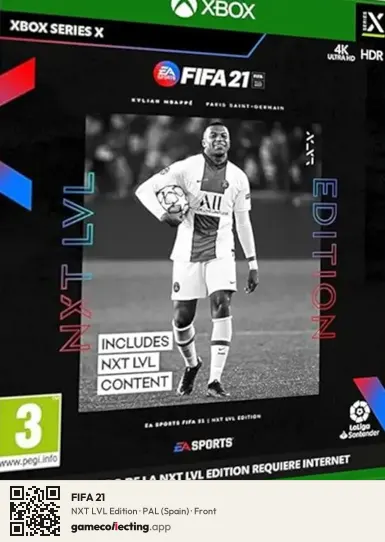 FIFA 21 Xbox Series X, Spain box front