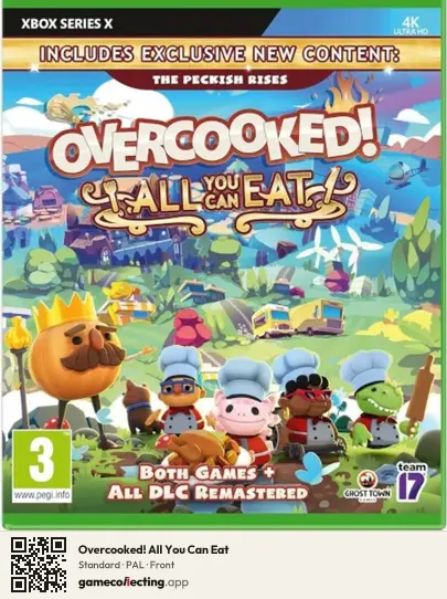 Overcooked! All You Can Eat Xbox Series X, PAL box front