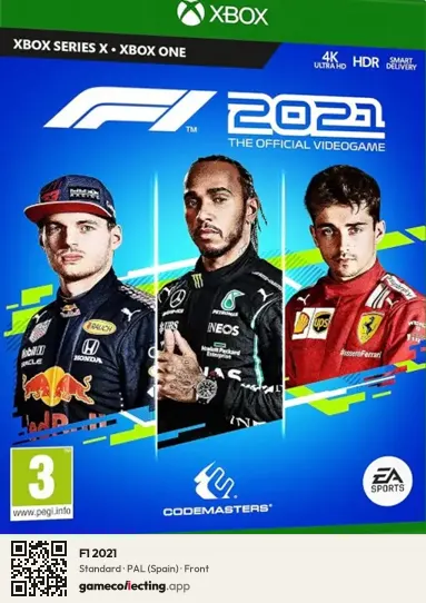 F1 2021 Xbox Series X, Spain box front