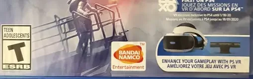 Ace Combat 7: Skies Unknown, the ESRB box on its front