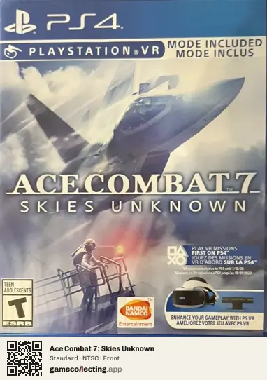 Ace Combat 7: Skies Unknown PlayStation 4, NTSC box front