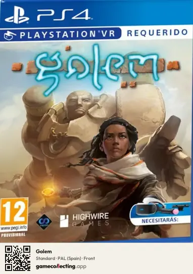 Golem PlayStation 4, Spain box front