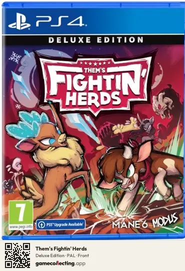 Them's Fightin' Herds PlayStation 4, PAL box front