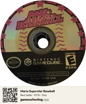 Mario Superstar Baseball Nintendo GameCube, NTSC disc