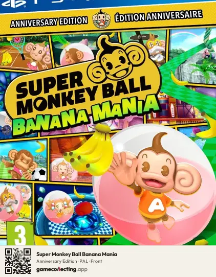 Super Monkey Ball Banana Mania PlayStation 4, PAL box front