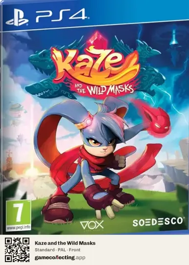 Kaze and the Wild Masks PlayStation 4, PAL box front