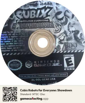 Cubix Robots for Everyone: Showdown Nintendo GameCube, NTSC disc